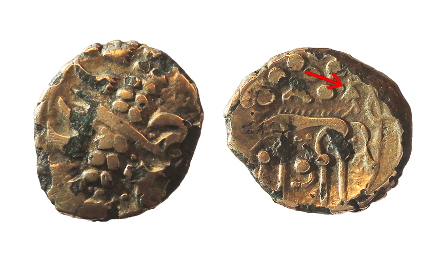 Plated Norfolk Wolf stater from the Marks Tey Hoard 1823