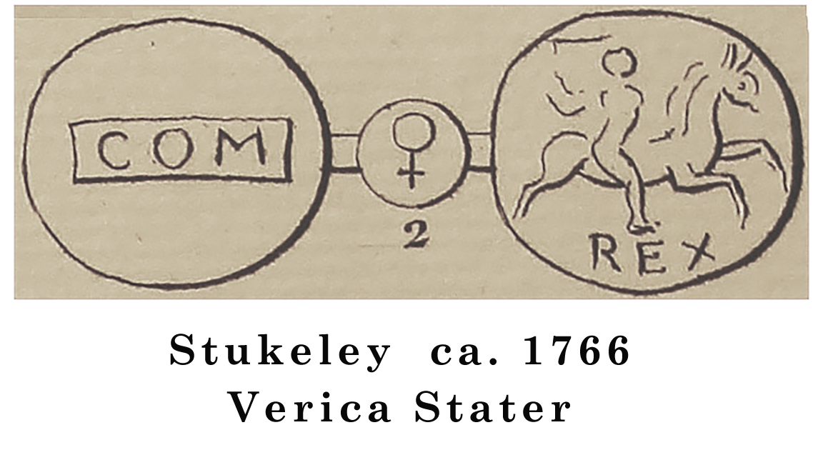 Stukeley ca. 1766 Verica Stater