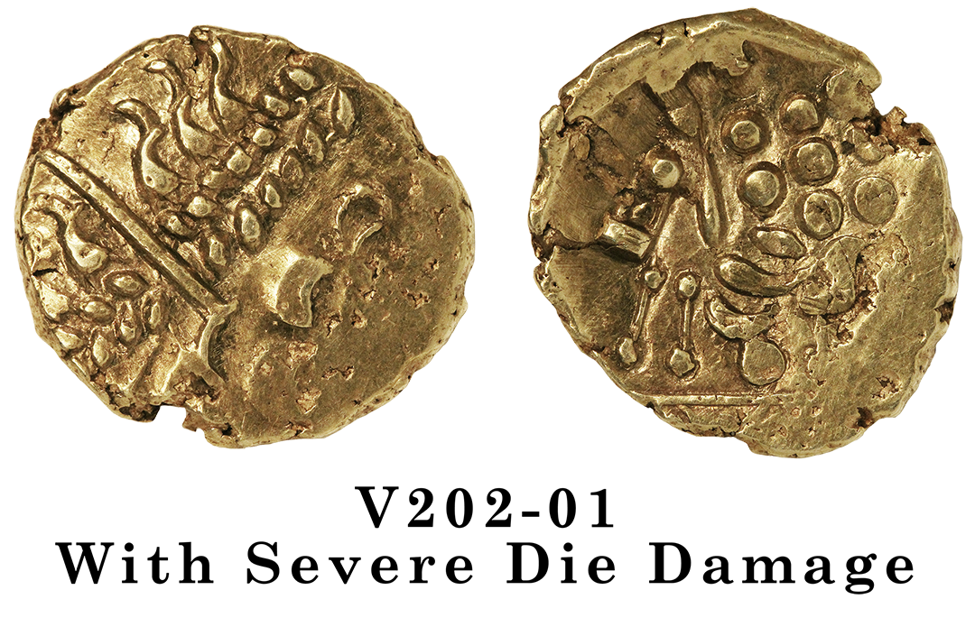 Southern Westerham Stater showing severe die damage