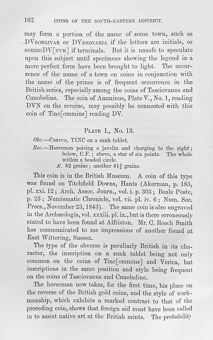 Evans 1864 p. 162 P. Crepusius Prototype