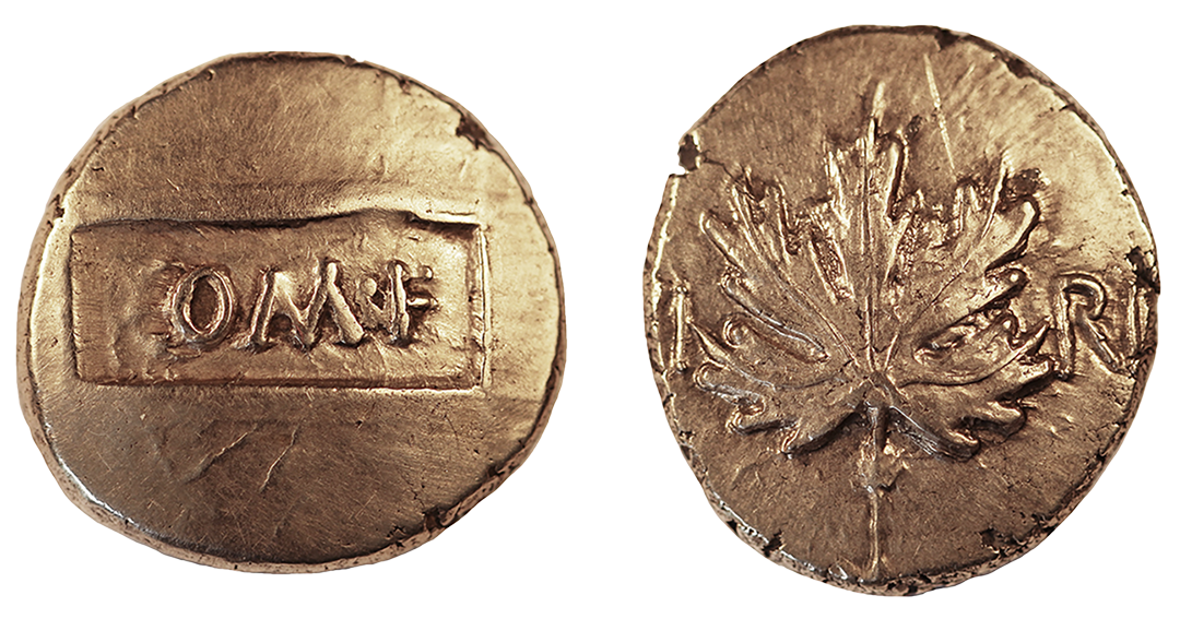 Obverses of Verica's Second and Third Coinage Staters