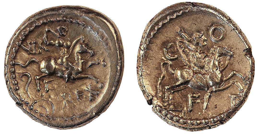 Reverses of Verica's Second and Third Coinages Staters